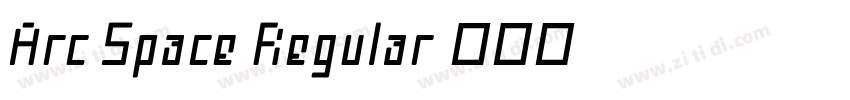 Arc Space Regular字体转换